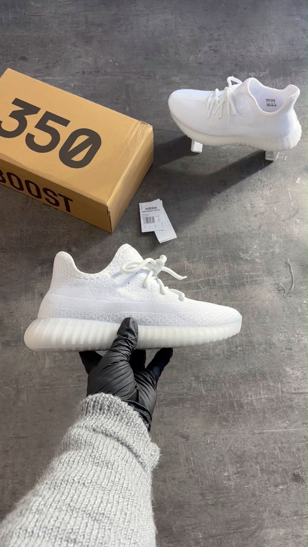 Yezzy Beyaz Erkek Spor Ayakkabı